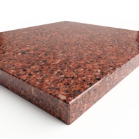 Dalle de granit rouge Kharda, granit naturel poli pour comptoirs, revêtements de sol, revêtements muraux