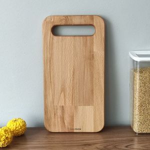 Tabla de cortar ecológica H a CRAFT de mango, teca y bambú con soporte para cuchillos, apta para lavavajillas, para uso en la cocina. - Product Image 6