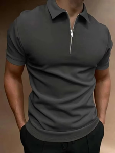 เสื้อโปโลแขนสั้นลำลองสำหรับผู้ชายรุ่นใหม่ เสื้อโปโลผู้ชายสีพื้น เสื้อยืดกอล์ฟผู้ชายคุณภาพสูง เสื้อโปโลแบรนด์ดัง - Product Image 4