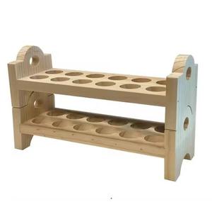 Support à œufs en bois avec 9 emplacements de rangement, présentoir écologique pour œufs de cuisine, compatible lave-vaisselle et congélateur - Product Image 4