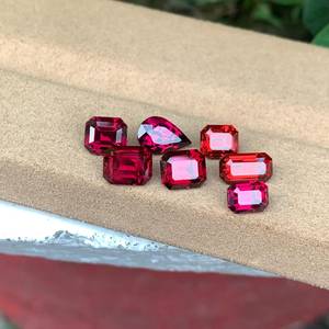 Lote de Granates Rodolita Naturales, Piedras Preciosas Facetadas de Color Rosa Rojizo, Calidad Premium para Joyería - Product Image 6