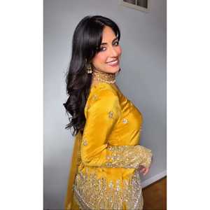 Magnifique tenue traditionnelle chinoise brodée, haut, bas et dupatta pour les fêtes - Product Image 1