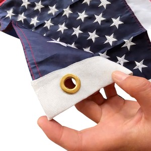 Drapeau américain FLC GROUP en polyester, rectangulaire, durable, avec œillets renforcés, mât en aluminium, pour événements sportifs, numérique - Product Image 1