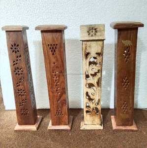 Top vente excellente qualité arabe porte-encens bois métal brûleur pour la décoration intérieure poli Technique boîtes en bois signes muraux - Product Image 1