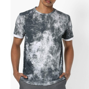 Camiseta de entrenamiento para hombre con lavado ácido al por mayor, diseño de logotipo personalizado, talla grande, estilo vintage, 100% algodón, peso pesado, lisa - Product Image 1
