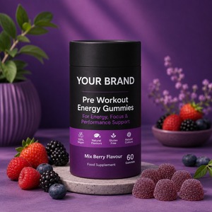 Gomitas Energéticas Pre-Entrenamiento de Marca Privada OEM para Mejorar el Rendimiento y Apoyar el Entrenamiento - Product Image 1