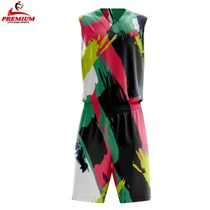 Uniforme de basketball respirant de haute qualité, grandes tailles, étiquette privée, logo personnalisé, service OEM pour hommes - Product Image 1