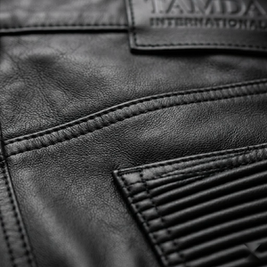 <b>Men's</b> Leather <b>Pants</b> Custom Regular Fit – High Quality Breathable Canvas Fabric Fashionable Casual - Product Image 4