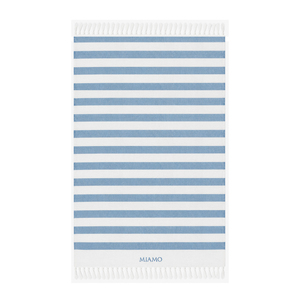Serviette de plage Fouta la plus vendue, brodée avec des rayures teintes en fil, serviettes turques 100% coton, ensembles de serviettes Fouta personnalisables. - Product Image 2