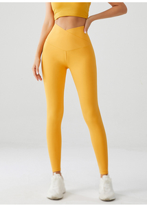 Leggings mi-mollet pour femmes, couleur unie, taille élastique, tricotés, extensibles, en spandex et polyester, style basique toutes saisons - Product Image 6