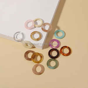 Anillo de dedo clásico con estilo hecho a mano de alta calidad para mujer, la mejor forma, resina epoxi, logotipo personalizado, anillos de moda de nuevo diseño - Product Image 6