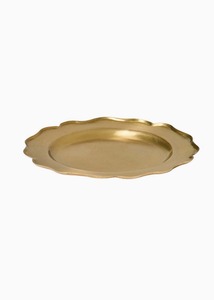 Plateau de service rectangulaire de luxe en laiton pour centre de table, avec détails artistiques faits à la main et base solide - Product Image 6