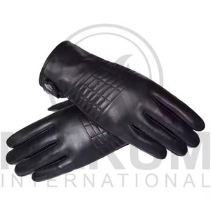 Wholesale Latest High Quality Leather Dressing Gloves for Men & Women Deer Skin Fashion Leather Gloves - Product Image 4