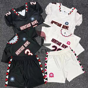 Uniformes de Fútbol Americano al por Mayor de Alta Calidad, 100% Poliéster, Conjuntos de Fútbol Americano Universitario de Manga Corta, Cómodos y Elegantes - Product Image 1