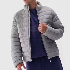 Veste d'hiver matelassée en coton de haute qualité, très vendue, avec logo personnalisé sur le devant, style streetwear, col mandarin, tissu personnalisé - Product Image 4
