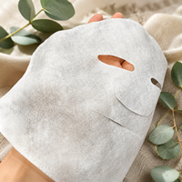Masque facial en tissu uni Y245 Lenzing TENCEL 40 g/m² en Lyocell autrichien à haute absorption, substrat de masque sec pour soins intensifs