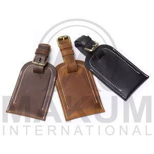 Etiquetas de Equipaje de Cuero de Lujo Personalizadas, Duraderas, con Protección de Privacidad, Logotipo y Color Personalizados para Viajes de Negocios - Product Image 2