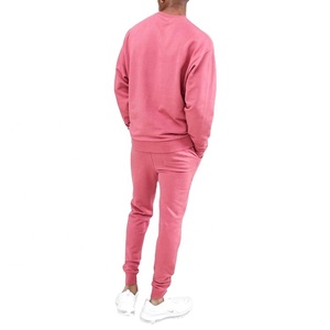 Eco-Friendly Solid Color Men <b>Tracksuit</b> OEM service Premium Breathable anti-wrinkle design soft material Men Crew Neck <b>Tracksuit</b> - Product Image 2