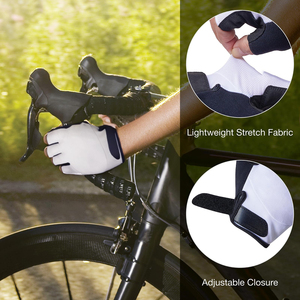Gants de cyclisme pour hommes et femmes, gants de vélo de montagne, demi-doigts, pour course sur route, antidérapants, respirants - Product Image 6
