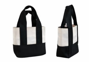 Sac fourre-tout personnalisé avec logo imprimé, sac d'épicerie réutilisable, sac en toile miniature pour tous les jours, sac de plage en toile de coton avec fermeture éclair - Product Image 4