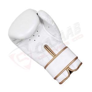 Poinçonnage en cuir PU respirant de couleur bleue-Entraînement de boxe sparring-Mitaines de combat-Gants d'arts martiaux 10oz 16oz - Product Image 5