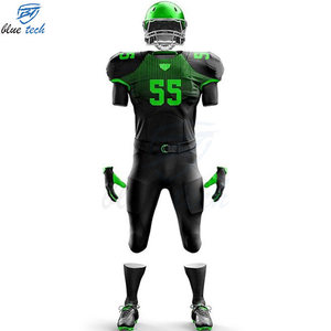 Breathable Printed Short Sleeve American Football Uniform Set Custom Sublimation Jersey Pants Quick Dry for Training Matches - Product Image 5