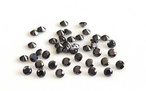 Moissanita Negra de 1 mm, Corte Brillante Redondo, Claridad VS - Diamante de Moissanita Suelto de Alta Calidad - Product Image 5