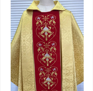 ชุดพิธีกรรมแบบวินเทจ Kassel Message wand Casullo Chasuble พร้อมผ้าคลุมไหล่ (Stole) สำหรับพระสงฆ์ นักบวช และพระสงฆ์รูปแบบอื่นๆ - Product Image 5