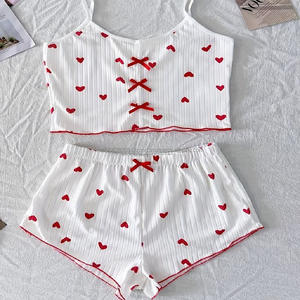 Conjunto Premium de 2 Piezas para Mujer, Estilo Y2K, Top Halter con Tiras y Rayas, Pantalones Cortos, para Festivales, Playa y Dormir - Product Image 5