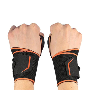 สายรัดข้อมือยกน้ำหนักแบบหนาพิเศษพร้อมห่วงนิ้วโป้ง อุปกรณ์พยุงข้อมือที่ทนทานสำหรับการฝึกซ้อมในยิมและการเพาะกาย - Product Image 3