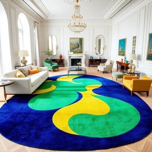 Luxury Decorative Rug Hand Tufted Bold Multicolor Abstract Indoor Outdoor Rug Home Decor Modern Abstract Pattern Rug and Carpet - Product Image 1