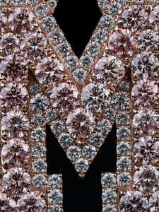 Colgante Personalizado con Iniciales del Alfabeto, Diamantes Rosados y Blancos, Letras Personalizadas, Colgante con Nombre, Joyería Hip Hop para Regalos - Product Image 5