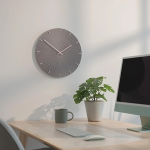 นาฬิกาแขวนผนังทรงกลม ดีไซน์เรียบหรู โครงโลหะแข็งแรงทนทาน เหมาะสำหรับห้องนั่งเล่น ห้องนอน และสำนักงาน จากอินเดีย - Product Image 5