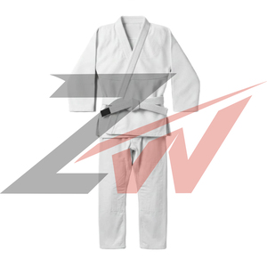 Kimono de BJJ Shoyorol White Flag Mamba de haute qualité, 460 g/m², 100 % coton, pour hommes et femmes, coupe régulière, respirant, uniforme d'arts martiaux - Product Image 2