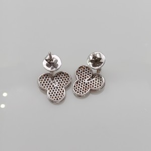 1.69 Cttw White Baguette & Round Multi Color Natural Diamond Stud <b>Earrings</b> for Women in 925 Sterling Silver, Push Back - Product Image 4