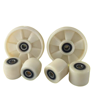 Alta calidad Nylon/ PP/PU Durable Venta al por mayor Carretilla elevadora Repuestos 50 60 70 80 90 95 100mm Ruedas de transpaleta - Product Image 2