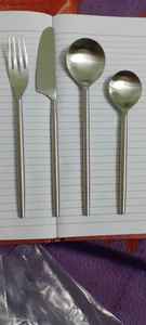 Elegant Stainless Steel Spoon <b>Fork</b> Set with Gold Floral Handles Premium Dining Cutlery - Product Image 5