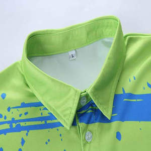 เสื้อโปโลตกปลา UPF50 ป้องกันรังสียูวี แบบสั่งทำพิเศษ ลายพิมพ์แบบ Dye Sublimation เสื้อโปโลตกปลาแขนยาวสำหรับผู้ชาย UPF 50 ป้องกันแบคทีเรีย แห้งเร็ว - Product Image 5