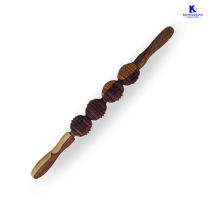 ลูกกลิ้งนวดตัวไม้ 4 ลูกกลิ้ง ยี่ห้อ K Star รุ่น KAR4 Anand สำหรับการนวดกดจุด บรรเทาอาการปวด ผ่อนคลายกล้ามเนื้อ และช่วยการไหลเวียนโลหิต - Product Image 1