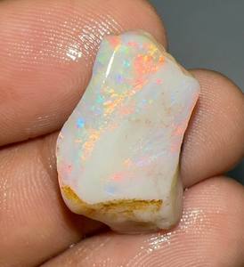 Opale naturelle australienne brute de 13,00 carats, opale multicolore Coober Pedy, pierre précieuse de forme fantaisie, prix de gros, pierres brutes - Product Image 1