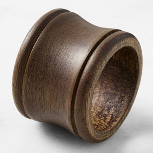 Juego de 6 Anillos para Servilletas de Madera Rústicos, Porta Servilletas Vintage, Duraderos y Ecológicos, Decoración para Mesa de Boda - Product Image 2