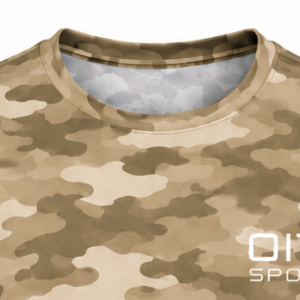 Camiseta Deportiva de Camuflaje Color Caqui para Hombre, Manga Corta, Cuello Redondo, Estampado de Camuflaje, para Entrenamiento Deportivo, Gimnasio, Ejercicio, Ropa Deportiva Activa - Product Image 6