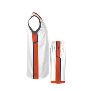 Camiseta de Baloncesto Sublimada Personalizada para Adultos, Talla Grande, Transpirable, de Secado Rápido, Antibacteriana, Diseño Universitario con Patrón Sólido - Product Image 4
