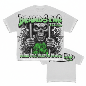 T-shirt streetwear surdimensionné, coupe courte, graphique personnalisé, OEM, vente en gros - Product Image 1