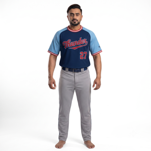 Maillot de baseball rétro pour homme, 100% polyester, sublimé, avec impression numérique du nom et du logo de l'équipe, personnalisable OEM - Product Image 1