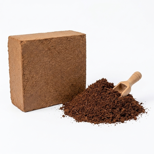 <b>Coir</b> Pith Compressed <b>Block</b> - High EC Cocopeat <b>Block</b> - 5kg Batch Tested Coco Peat Trade Buyers Indian Supplier - Product Image 2