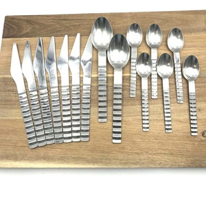 Cubiertos de lujo de acero inoxidable, conjunto de cubiertos de alta calidad de diseño moderno único para restaurante, boda, hogar y hotel, nuevo aspecto - Product Image 4