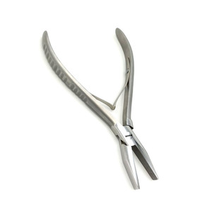 Alicates Profesionales para Extensiones de Cabello con Recubrimiento Arcoíris, Alicates Curvos con Dientes, Alicates de Acero Inoxidable Sostenible, Precio al por Mayor - Product Image 1