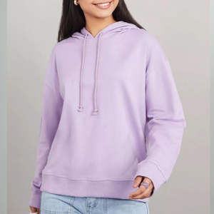 Sudadera con Capucha Extra Grande para Mujer, Sudadera de Invierno con Hombros Caídos, Mangas Largas, Algodón - Product Image 1
