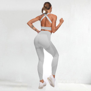 Conjuntos de yoga de 3 piezas para verano, conjuntos de yoga de dos piezas para mujer talla grande, ropa deportiva, conjunto de yoga de 3 piezas para mujer - Product Image 3